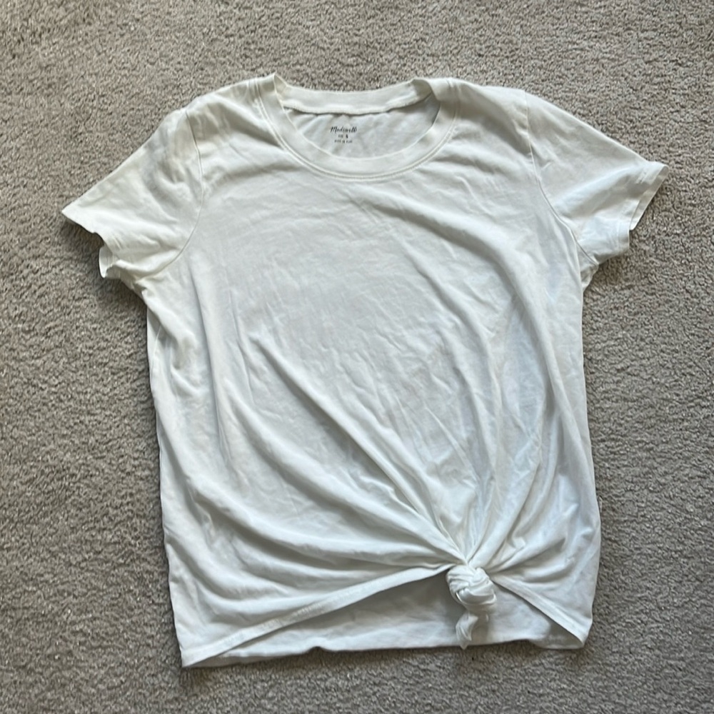 Madewell knot tshirt